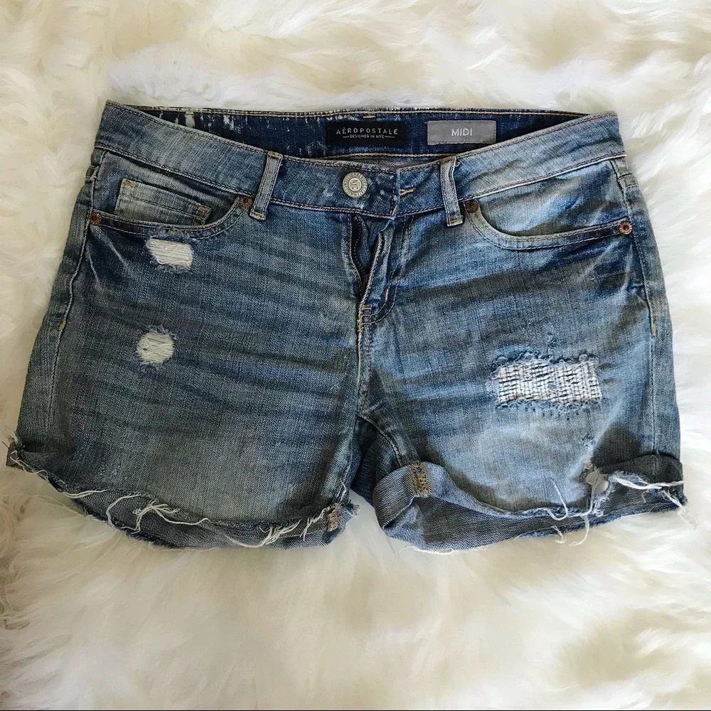 Aeropostale Denim MIDI Short